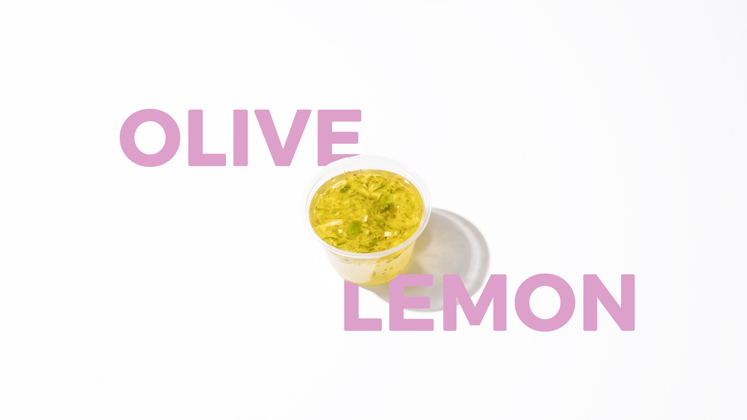 Lemon sauce and olive oil